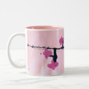 2 Couleurs Tasse de fleurs de cerisier