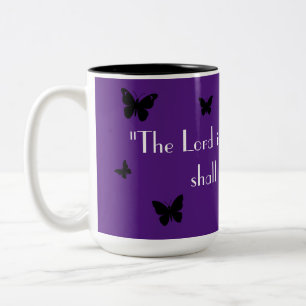 2 Couleurs Tasse de foi Papillon Violet