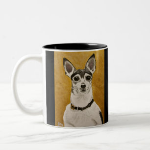 2 Couleurs Tasse de Fox Terrier de jouet