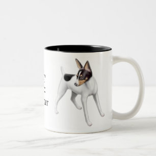 2 Couleurs Tasse de Fox Terrier de jouet