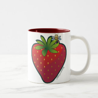 2 Couleurs Tasse de fraise