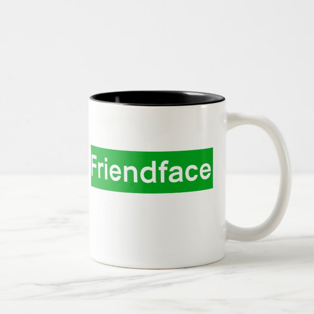 2 Couleurs Tasse de Friendface (Droit)