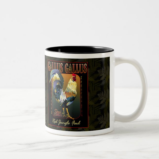 2 Couleurs Tasse de Gallus de Gallus (Droit)