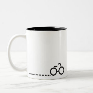 2 Couleurs Tasse de geek de vélo