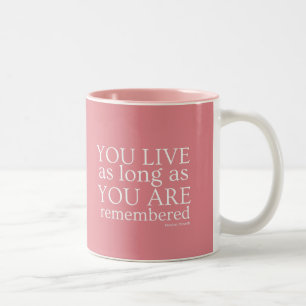 2 Couleurs Tasse de généalogie (rose)