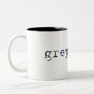 2 Couleurs Tasse de Greysacle Coffe - blanc