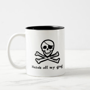 2 Couleurs Tasse de grog de pirate de jolly roger
