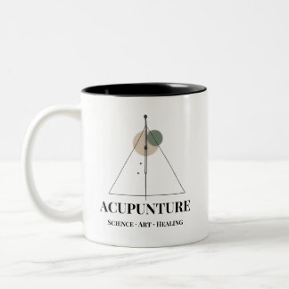 2 Couleurs Tasse de guérison d'art de science d'acupuncture m