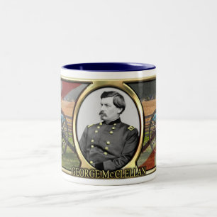 2 Couleurs Tasse de guerre civile de George McClellan