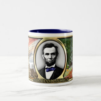 2 Couleurs Tasse de guerre civile du Président Abraham