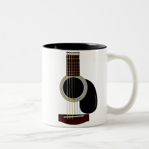 2 Couleurs tasse de guitare acoustique