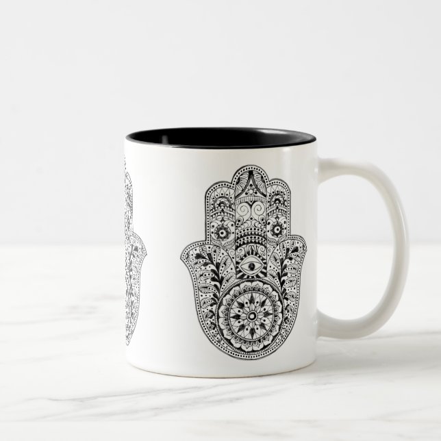 2 Couleurs Tasse de Hamsa (Droit)