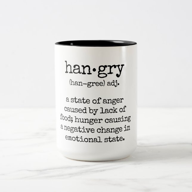 2 Couleurs Tasse de Hangry (Centre)