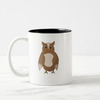 2 Couleurs tasse de hibou à deux tons noirs
