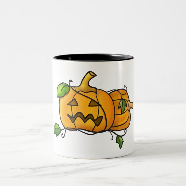 2 Couleurs Tasse de Jack-o'-lantern (Centre)