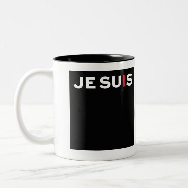 2 Couleurs Tasse de Je Suis (Gauche)