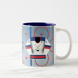 2 Couleurs Tasse de Jersey d'équipe de hockey de glace