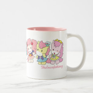 2 Couleurs Tasse de Kawaii de poney d'Osharena