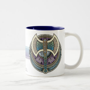 2 Couleurs Tasse de Knotwork Labrys