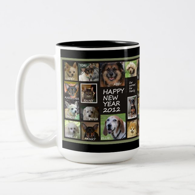 2 COULEURS TASSE DE LA BONNE ANNÉE 2012 (Gauche)