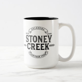 2 Couleurs Tasse de la ferme 15oz d'héritage de crique de