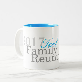 2 Couleurs Tasse de la Réunion de famille de Teel 2017