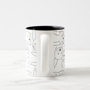 2 Couleurs Tasse de lapin