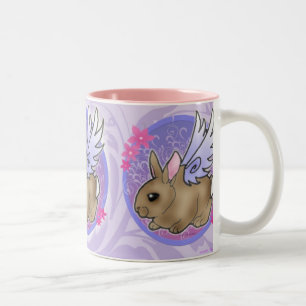 2 Couleurs Tasse de lapin d'ange