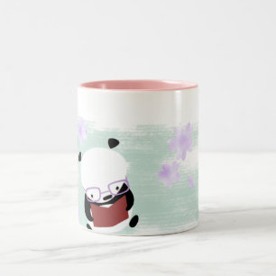 2 Couleurs Tasse de lecture de panda