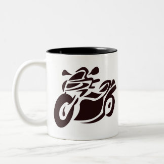2 Couleurs Tasse de logo de motocyclette