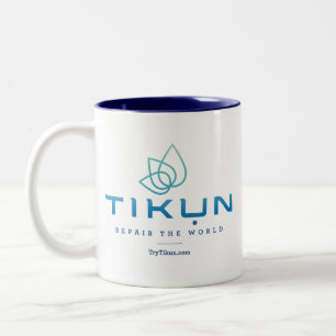 2 Couleurs Tasse de logo de Tikun