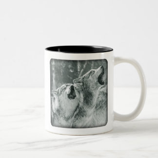 2 Couleurs Tasse de loup d'hurlement