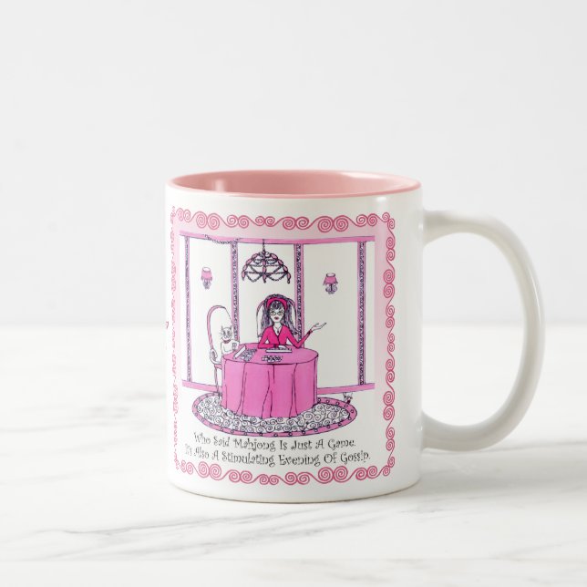 2 Couleurs TASSE de Mahjong (Droit)