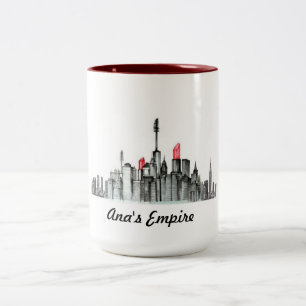 2 Couleurs Tasse de maquillage d'empire