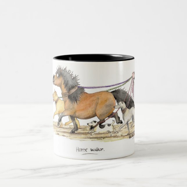 2 Couleurs Tasse "de marcheur de cheval" (Centre)