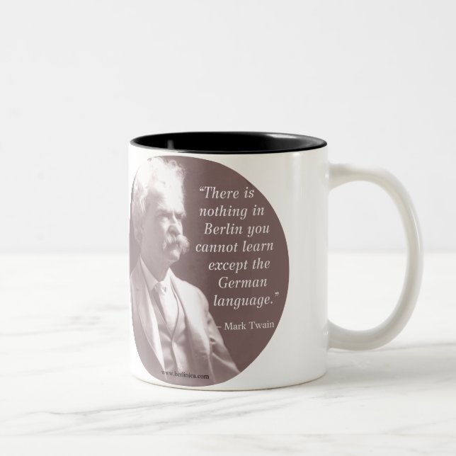 2 Couleurs Tasse de Mark Twain Berlin (Droit)