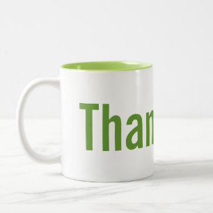 2 Couleurs Tasse de Merci d'appréciation