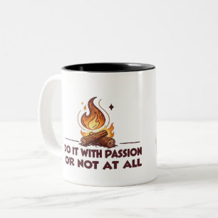 2 Couleurs Tasse de motivation personnalisée avec nom 'Faites