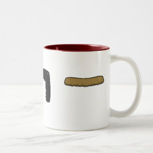 2 COULEURS TASSE DE MOUSTACHE !