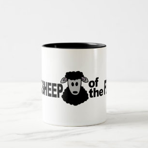 2 Couleurs Tasse de MOUTONS NOIRS - choisissez le style et la