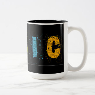 2 Couleurs Tasse de musique