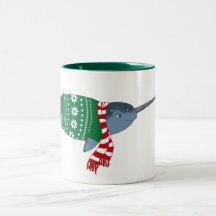 Tasse de Narwhal de Noël