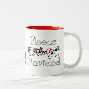 2 Couleurs Tasse de Navidad d'ouatine