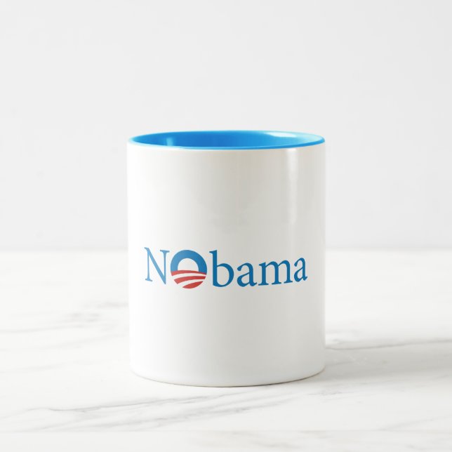 2 Couleurs Tasse de NObama 3 (Centre)