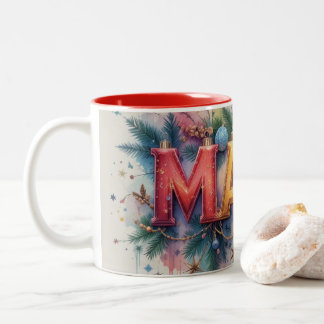 2 Couleurs Tasse de Noël Maman