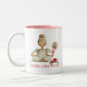 2 Couleurs Tasse de Noël Padel – Un Ange de Padel de Fêtes