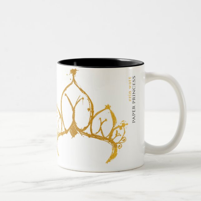 2 Couleurs Tasse de papier de princesse avec la citation (Droit)