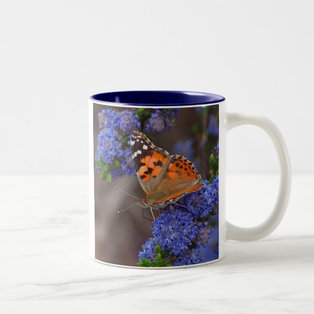 2 Couleurs Tasse de papillon de monarque (Droit)