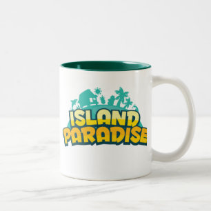 2 Couleurs Tasse de paradis d'île