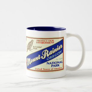 2 Couleurs Tasse de parc national de mont Rainier